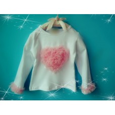 Μπλούζα ροζ καρδούλα 