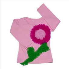 Μπλούζα ruffle λουλούδι