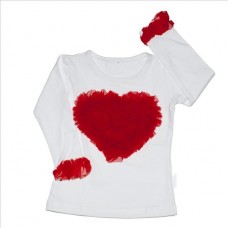 Μπλούζα κόκκινη καρδούλα