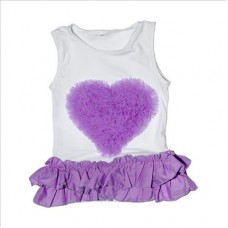 Μπλούζα-τουνίκ φούξια καρδούλα