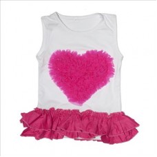 Μπλούζα-τουνίκ φούξια καρδούλα