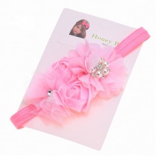 Κορδέλα "Pink flower pearl"