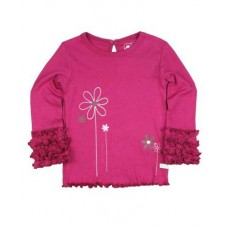 Μπλούζα "Fuchsia Flowers" Rufflebutts