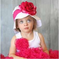 Καπέλο "Hot pink flower"