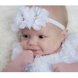 Κορδέλα "White Flowers"