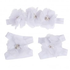 Σετ "White flowers-headband"